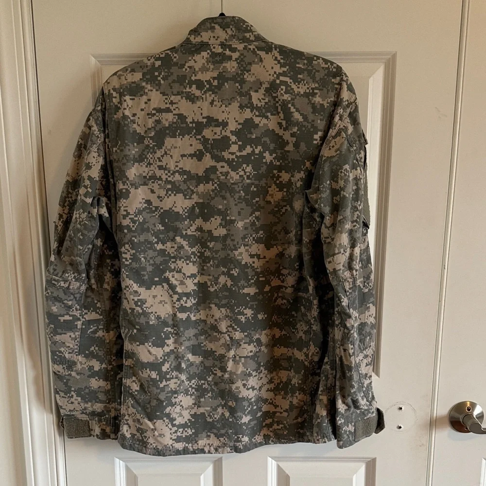 US Army Jacket Desert Camouflage USA Military Combat Field Shirt Medium Long